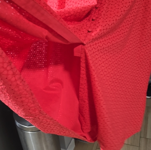 BODEN Broderie Women's Midi Tea Dress In Red Size 14 - Picture 10 of 12